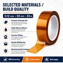 polyimide tape 0.12 mm 50mm x 33m
